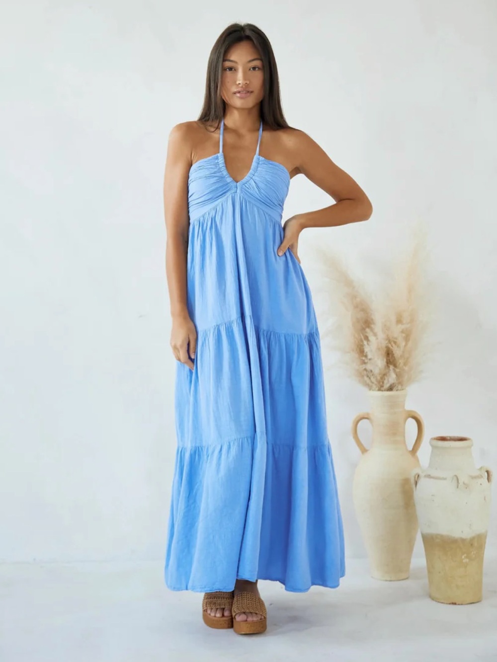 Blanco by Nature size Large Maxi Dress in
